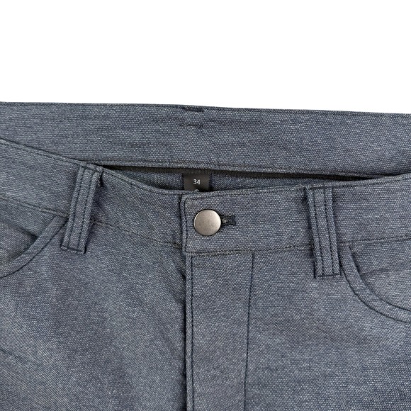 Lululemon Pants Mens 34x32 Gray ABC Slim Fit Stretch Tech Canvas Chino Casual - Picture 1 of 11